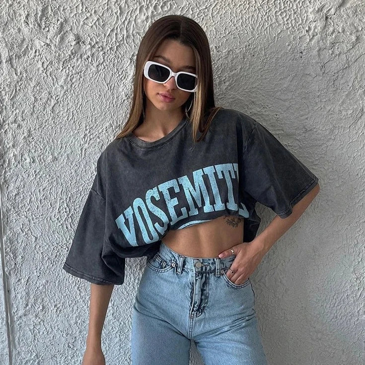 Blusa T-shirt Streetwear Vosemite Vintage de Algodão Loja Kingseven Oficial