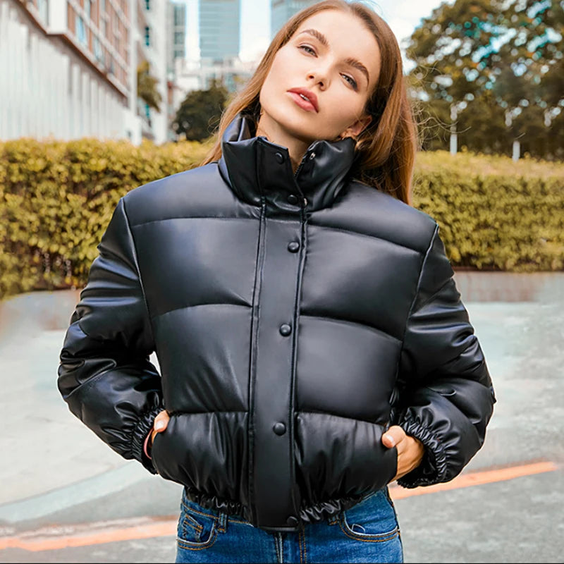 Jaqueta Feminina Puffer Blanc Black Loja Kingseven Oficial