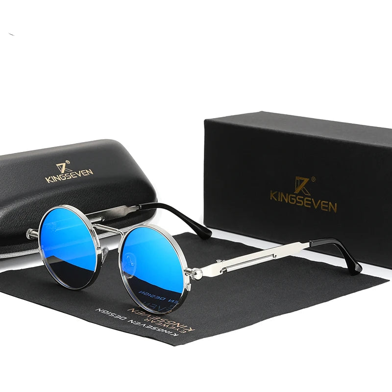 óculos de sol steampunk azul